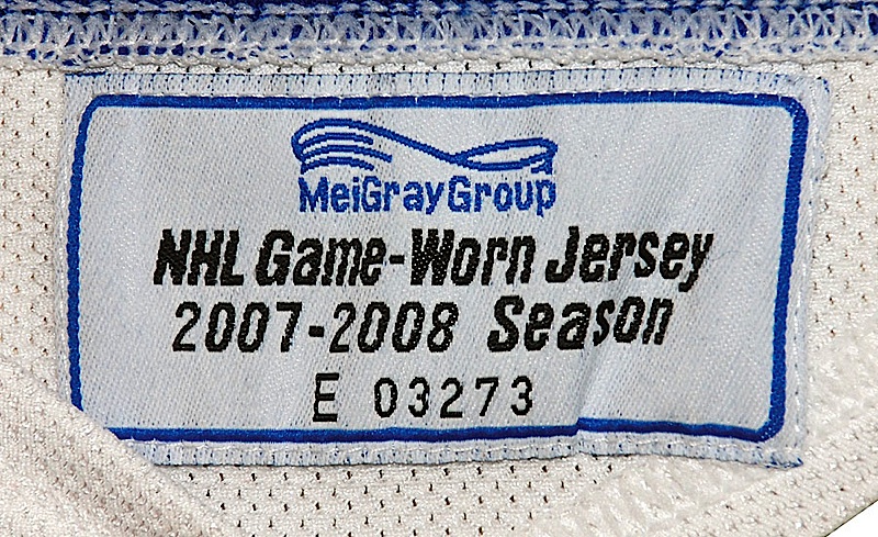 Lot Detail - 4/11/2008 Sean Avery New York Rangers Stanley Cup Playoffs  Game 2 Game-Used White Tie-Down Jersey (Team Letter)(Photo Match)