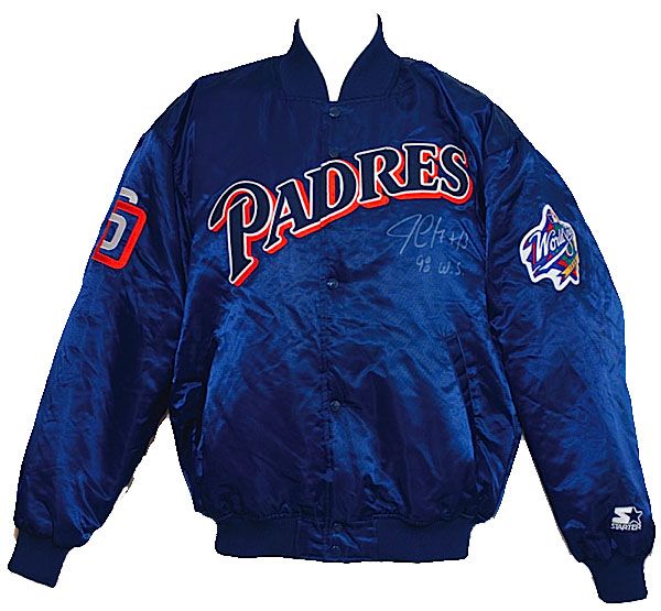 1998 Jim Leyritz San Diego Padres World Series Worn & Autographed Cold Weather Jacket (JSA)