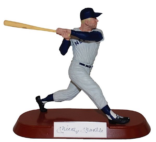 Mickey Mantle Autographed LE Salvino Statue #377 with Original Packaging (JSA)