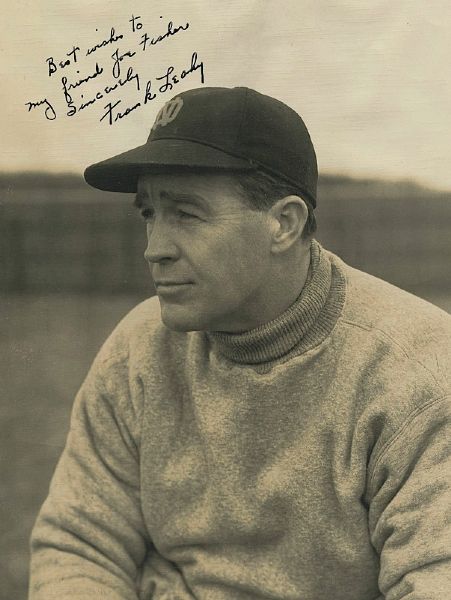 Frank Leahy Autographed Photo and Letter (2) (JSA)