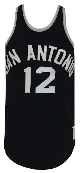 1975-1976 Mike Gale San Antonio Spurs ABA Game-Used Road Jersey 