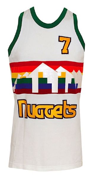 Early 1980s Stevens (Non-Roster) Denver Nuggets Game-Used Home Jersey  