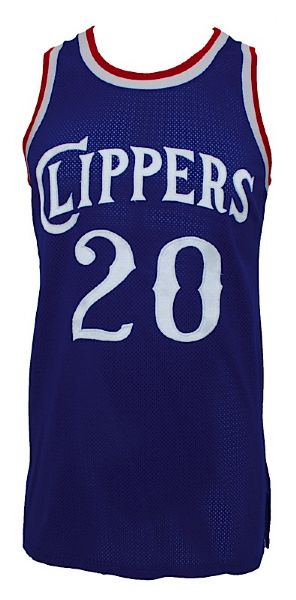 1985-1986 Ozell Jones Los Angeles Clippers Game-Used Road Jersey & 1983-1984 Rory White San Diego Clippers Game-Used Home Jersey (2) 