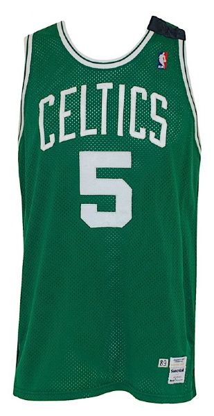 1989-1990 John Bagley Boston Celtics Game-Used Road Jersey (“Follow Through" Black Armband) 