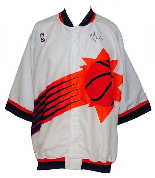 1994-95 Charles Barkley Phoenix Suns Worn & Autographed Warm-Up Jacket (JSA) 
