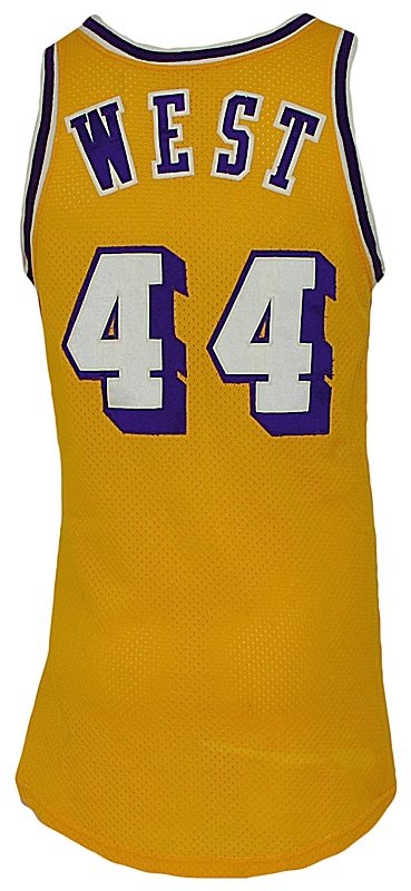 Jerry West Hand Signed Autographed Los Angeles Lakers Jersey HOF Blue #44 JSA 