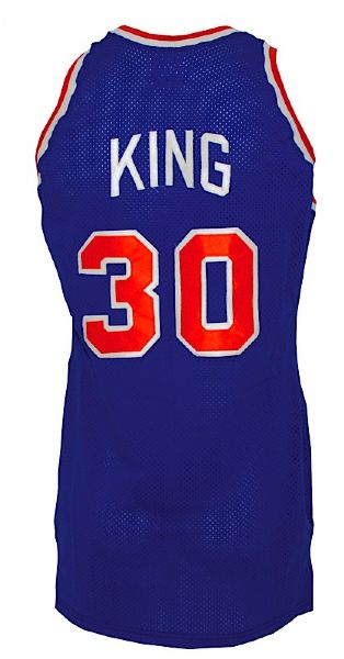 1986-1987 Bernard King New York Knicks Game-Used Road Jersey 