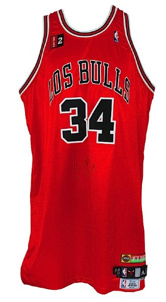 2008-2009 Aaron Gray Chicago Bulls Game-Used & Autographed “Los Bulls”  Road Jersey (Bulls LOA) (Kerr/Van Lier Patch)