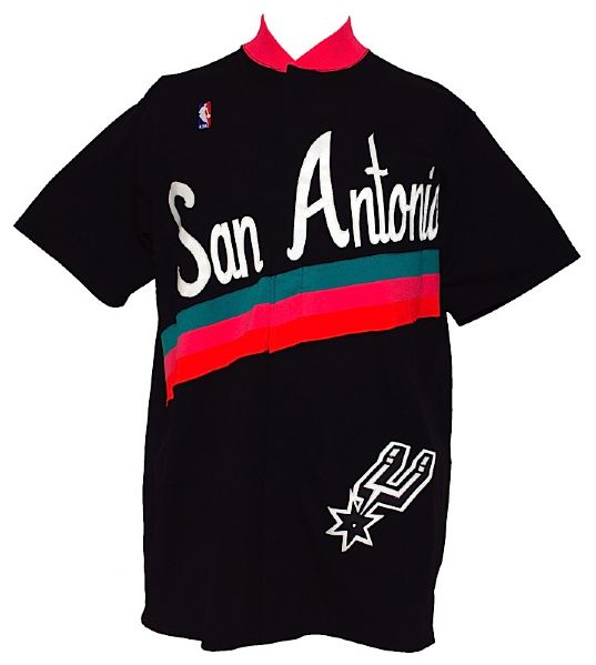 1990-1991 Ennis Whatley San Antonio Spurs Worn Road Warm-up Jacket, 1989-1990 Chris Morris New Jersey Nets Worn Home Warm-up Jacket & 1999-2000 Jermaine Jackson Detroit Pistons Worn Home Warm-up 