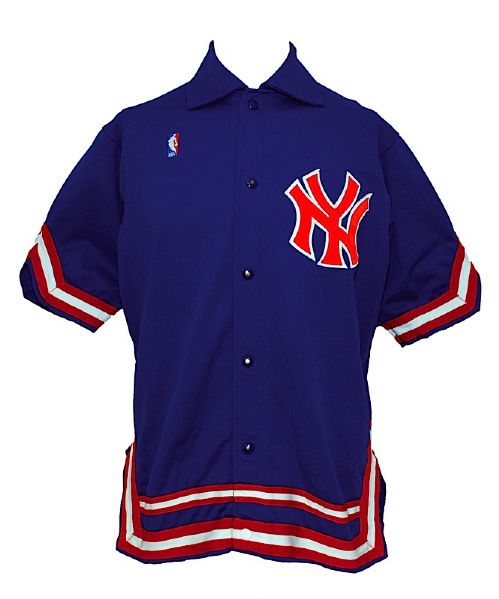 Mid 1980s Gerald Wilkins New York Knicks Worn Road Warm-up Jacket & Pants (2)