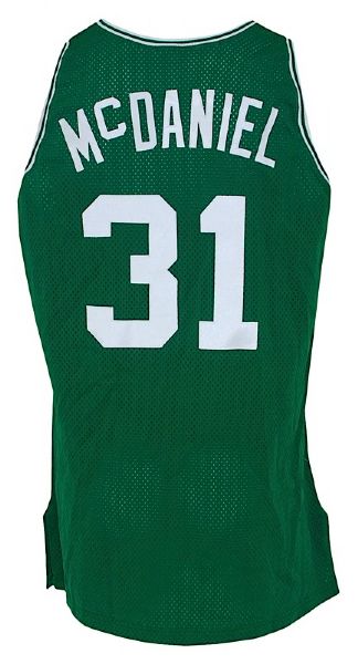 1992-1993 Xavier McDaniel Boston Celtics Game-Used Road Jersey 