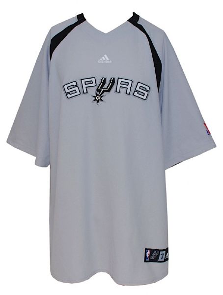 Lot of San Antonio Spurs Worn Warm-Up Pants & Shooting Shirts (12)