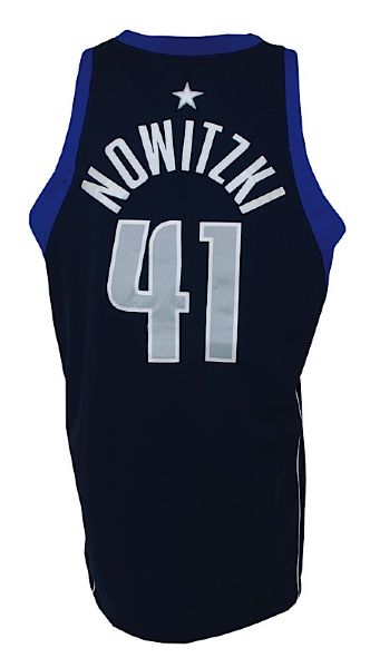2003-2004 Dirk Nowitzki Dallas Mavericks Game-Used Road Jersey (Team LOA) 