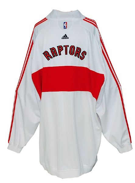 2007-2008 Chris Bosh Toronto Raptors Worn Home Warm-Up Jacket & Pants (2) 