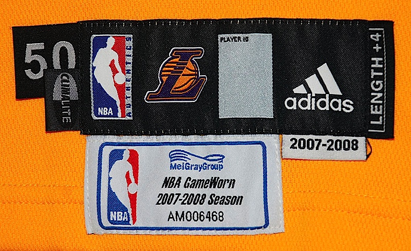 Lot Detail - 2008 Jordan Farmar Los Angeles Lakers Game-Used Home Game 3  NBA Finals Jersey (NBA LOA)