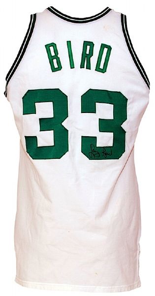 Early 1980s Larry Bird Boston Celtics Game-Used & Autographed Home Jersey (JSA)