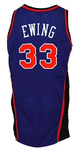 1995-1996 Patrick Ewing New York Knicks Game-Used Road Jersey 
