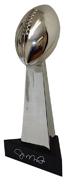 1982 Joe Montana San Francisco 49ers Autographed Super Bowl XVI Replica Trophy (JSA)