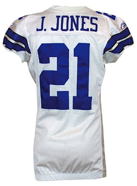 2007 Julius Jones Dallas Cowboys Game-Used Home Jersey (Cowboys-Steiner) (Provagroup) (Team Repair)
