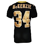 12/23/2007 Mike McKenzie New Orleans Saints Game-Used Home Jersey (JO Sports LOA) (Provagroup)