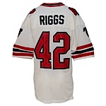 Circa 1986 Gerald Riggs Atlanta Falcons Game-Used & Autographed Road Jersey (Team Repairs) (JO Sports LOA) (JSA)