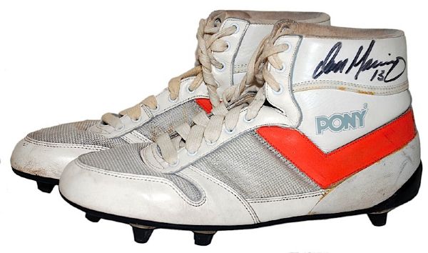 1990s Dan Marino Miami Dolphins Game-Used & Autographed Turf Shoes (JSA)