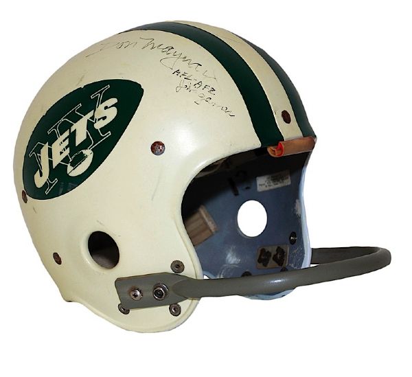 Late 1960s Don Maynard NY Jets AFL Game-Used & Autographed Helmet (JSA)