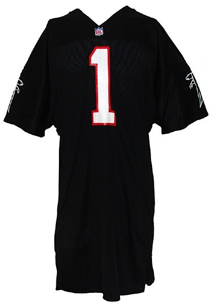 1996 Jeff George Atlanta Falcons Game-Used & Autographed Home Jersey (JSA)