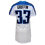 2007 Michael Griffin Tennessee Titans Game-Used Road Jersey (JO Sports LOA)