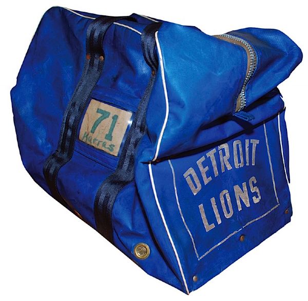 1969 Alex Karras Detroit Lions Used Team Travel Bag