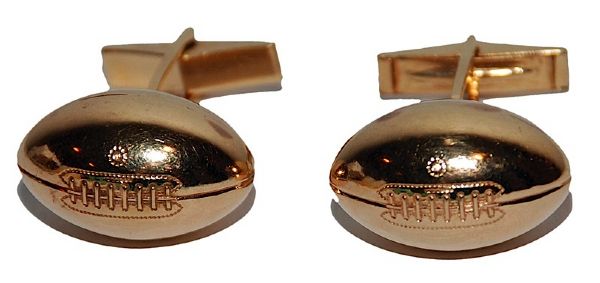 Rosey Browns Personal Football Shaped Cufflinks (Family LOA)
