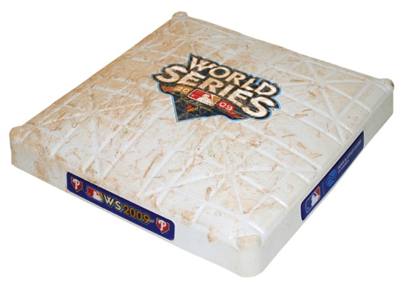 2009 NY Yankees vs. Philadelphia Phillies World Series Game 4 Game-Used First Base (Steiner LOA) (MLB Hologram)