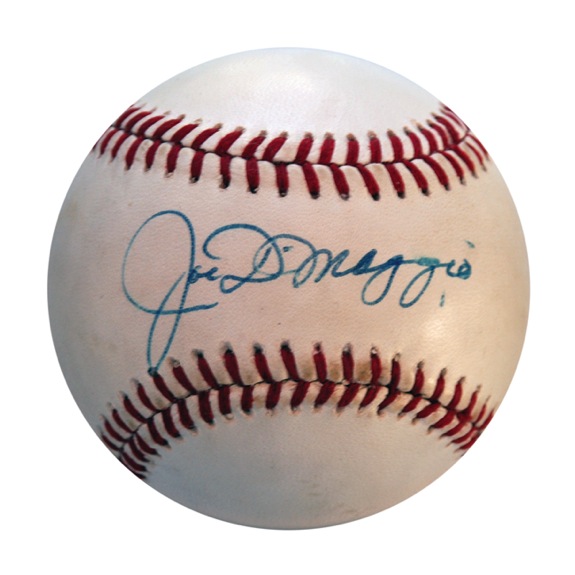 Joe Dimaggio Single Signed Baseball (JSA)