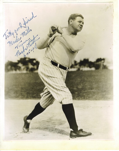 6/15/48 Babe Ruth Signed “To my good friend" 8x10 Photo (JSA)
