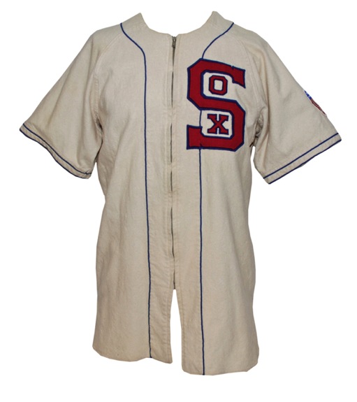 1945 Roy Schalk Chicago White Sox Game-Used Home Flannel Jersey (Extremely Rare Style)