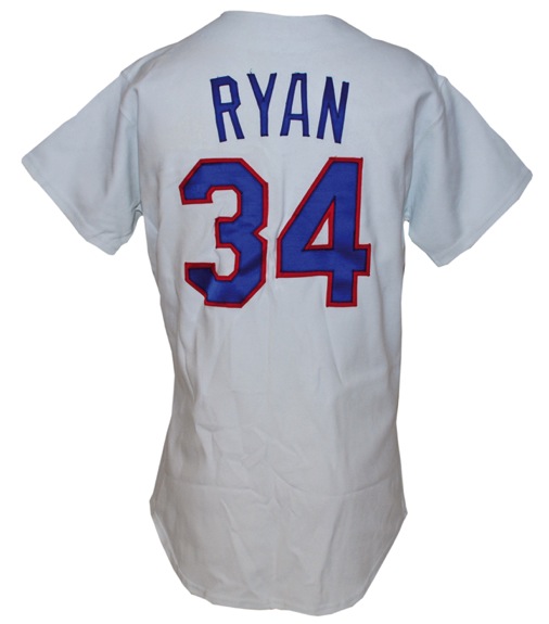 1991 Nolan Ryan Texas Rangers Game-Used Home Uniform (2)