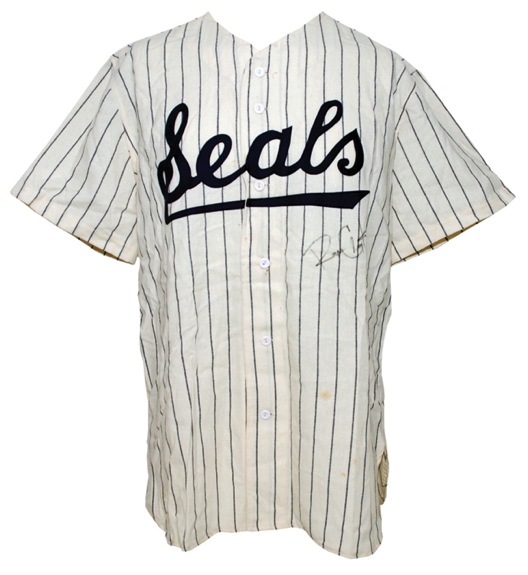 4/2/1994 Royce Clayton 1955 TBTC San Francisco Seals Game-Used & Autographed Home Uniform with Cap (3) (Team Letter) (JSA)