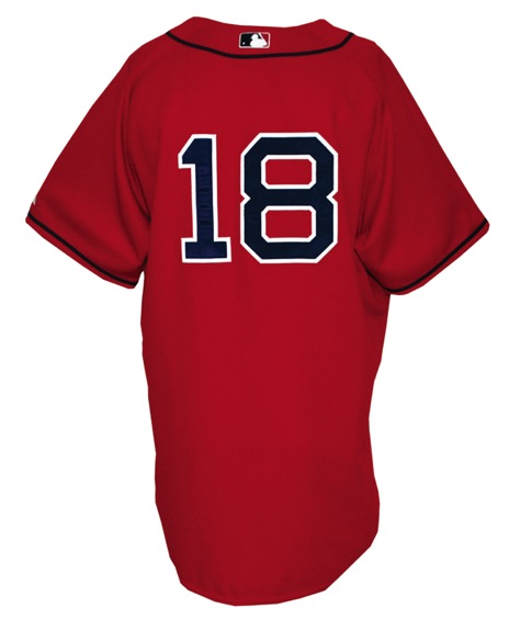 2007 Daisuke Matsuzaka Rookie Boston Red Sox Game-Used Red Alternate Jersey (Steiner LOA) (MLB Hologram) (Championship Season)