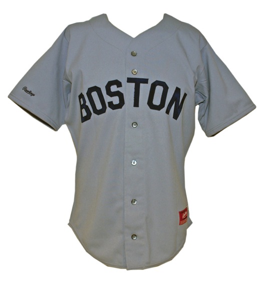 1988 Ellis Burks Boston Red Sox Game-Used Road Jersey