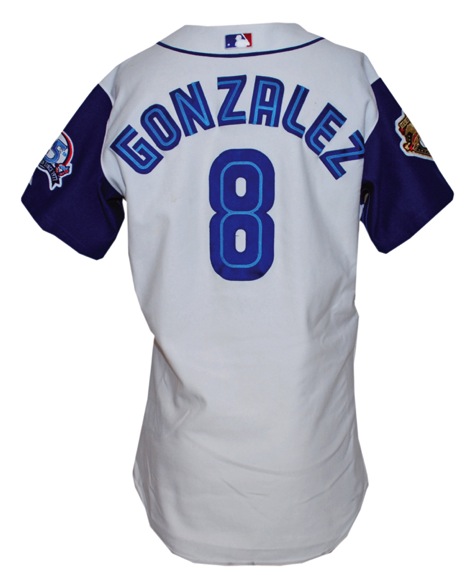 2001 Alex Gonzalez Toronto Blue Jays Game-Used Home Jersey