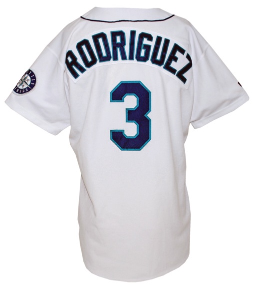 1998 Alex Rodriguez Seattle Mariners Game-Used Home Jersey