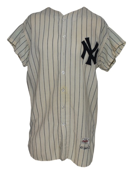 1961 Billy Gardner New York Yankees Game-Used Home Flannel Jersey