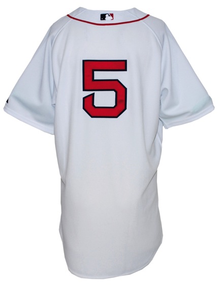 2009 Rocco Baldelli Boston Red Sox Game-Used Home Jersey (MLB Hologram) (Steiner LOA)