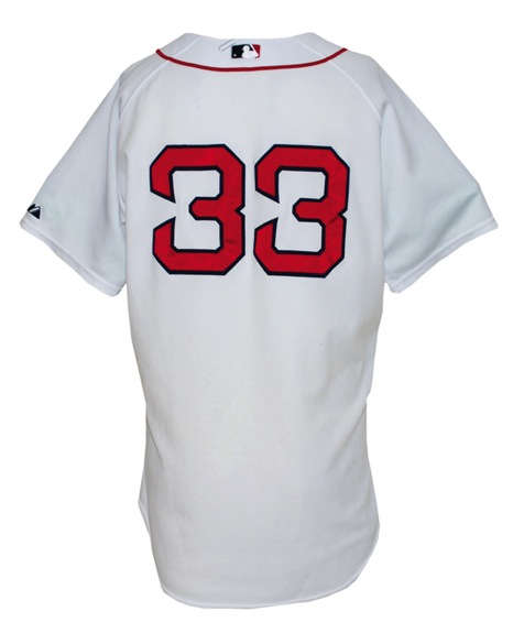2009 Jason Varitek Boston Red Sox Game-Used Home Jersey (MLB Hologram) (Steiner LOA)