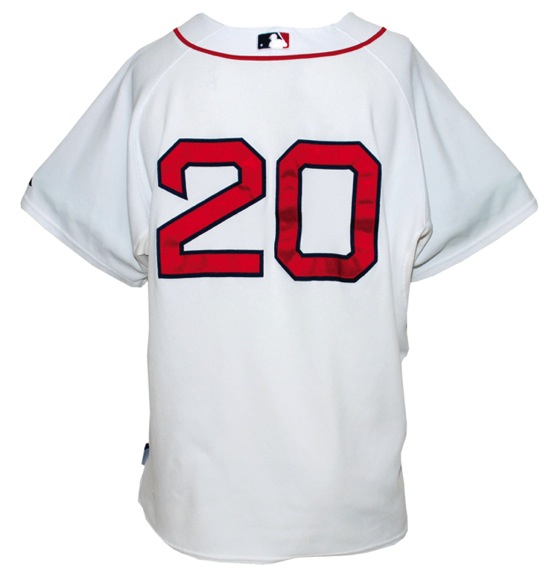 2009 Kevin Youkilis Boston Red Sox Game-Used Home Jersey (MLB Hologram) (Steiner LOA)