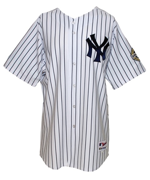 4/16/09 Xavier Nady New York Yankees Opening Day Worn Home Jersey Inaugural Season Patch (Yankees-Steiner LOA) (MLB Hologram) (Championship Season)