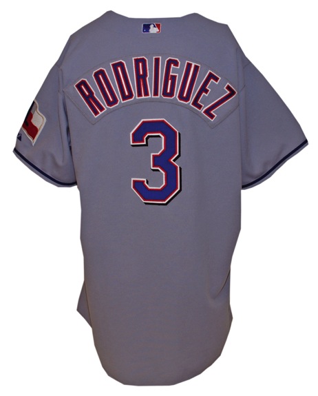 2003 Alex Rodriguez Texas Rangers Game-Used Road Jersey (Meigray Inventory Tag)