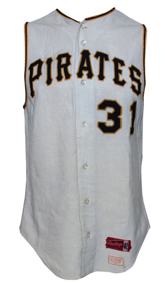 1967 Billy O’Dell / 1968 Bill Henry Pittsburgh Pirates Game-Used Home Flannel Vest