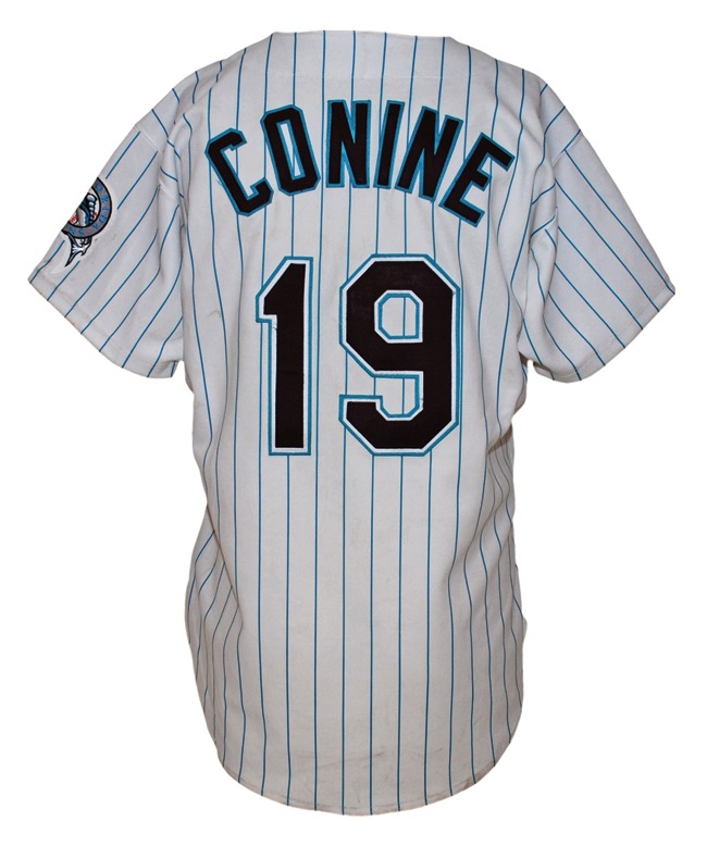 Lot Detail - Circa 1995 Jeff Conine Florida Marlins Game-Used & Autographed  Home Jersey (JSA)