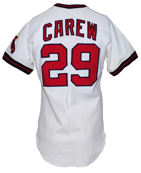 Early 1980s Rod Carew California Angels Game-Used & Autographed Home Jersey (JSA)